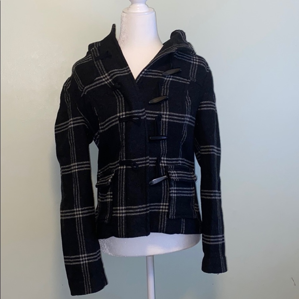 Old Navy Plaid Wool-like Coat